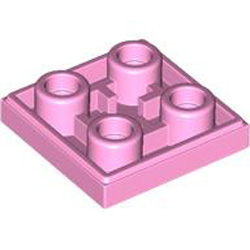 Flat Tile 2x2 Inverted Light Purple