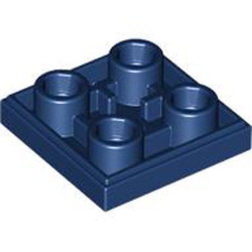 Flat Tile 2x2 Inverted Earth Blue