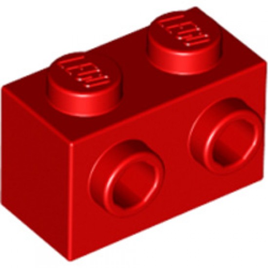 Brick 1x2 with 2 Knobs Bright Red