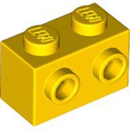 Brick 1x2 with 2 Knobs Bright Yellow