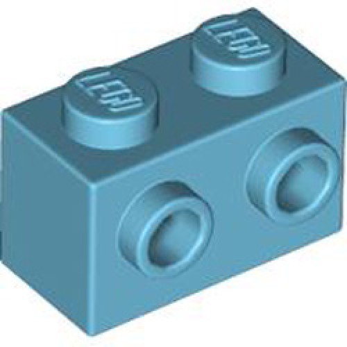 Brick 1x2 with 2 Knobs Medium Azur