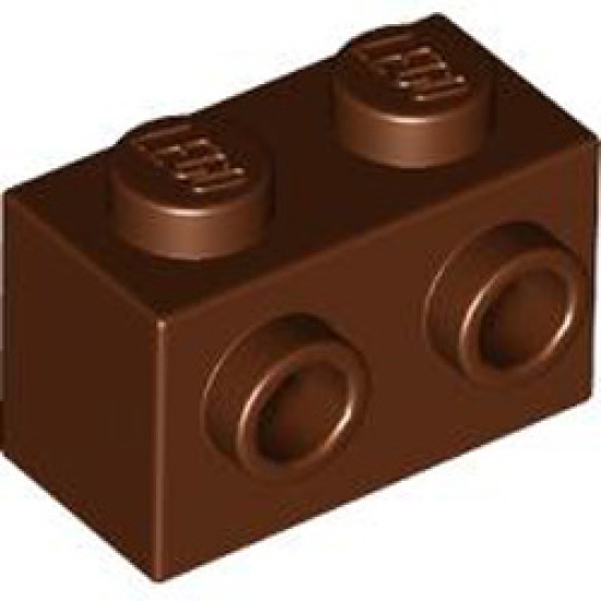 Brick 1x2 with 2 Knobs Reddish Brown