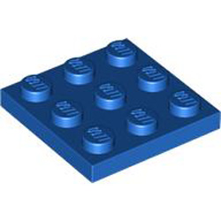 Plate 3x3 Bright Blue Plate 3x3 Bright Blue