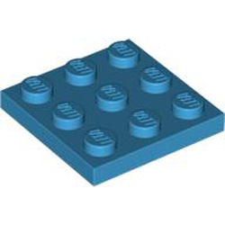 Plate 3x3 Dark Azur Plate 3x3 Dark Azur