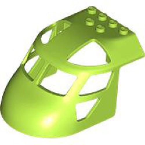 Helicopter Front 6x8x4 Bright Yellowish Green