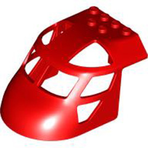 Helicopter Front 6x8x4 Bright Red