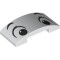 Plate with Bow 2x4x2/3 Number 4 White