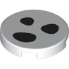 Flat Tile 2x2 Round Number 1341 White