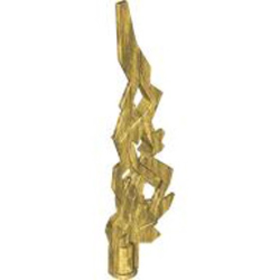 Flame 3x10x1 with Cross Hole Warm Gold