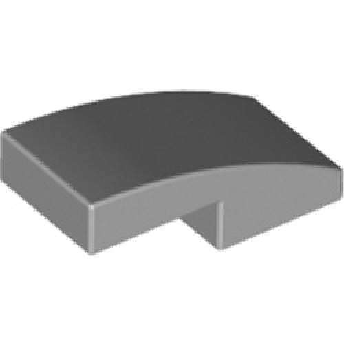 Plate with Bow 1x2x2/3 Medium Stone Grey