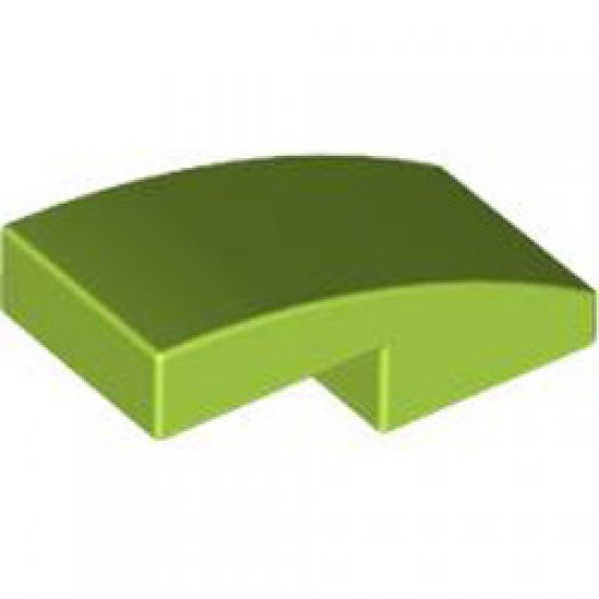 Plate with Bow 1x2x2/3 Bright Yellowish Green