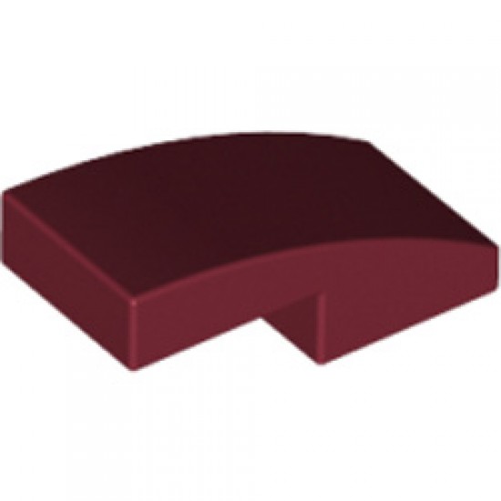 Plate with Bow 1x2x2/3 Dark Red