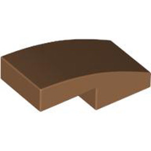 Plate with Bow 1x2x2/3 Medium Nougat