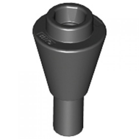 Cone 1x1 Inverted with Shaft Black
