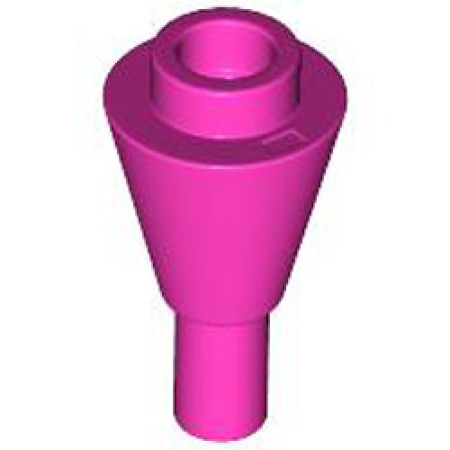 Cone 1x1 Inverted with Shaft Bright Purple