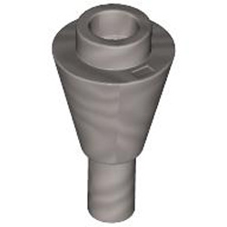 Cone 1x1 Inverted with Shaft Silver Metallic