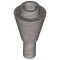 Cone 1x1 Inverted with Shaft Silver Metallic