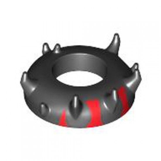 Spiked Head Element Decorated Number 2 Black