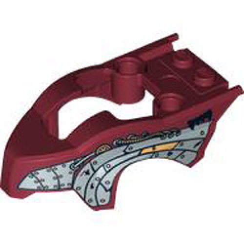 Top Shell Number 2 Diameter 4.85 Number 1 Dark Red