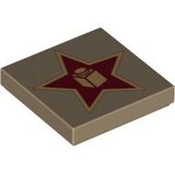 Flat Tile 2x2 Number 215 Sand Yellow