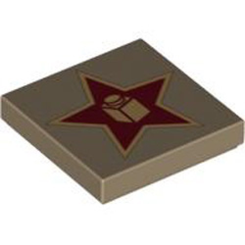 Flat Tile 2x2 Number 215 Sand Yellow