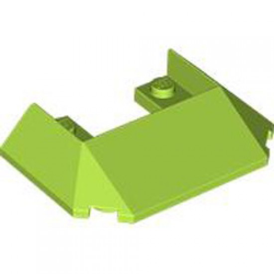 Roof Front 6x4x1 Bright Yellowish Green