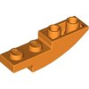 Brick 1x4x1 Inverted Bow Bright Orange