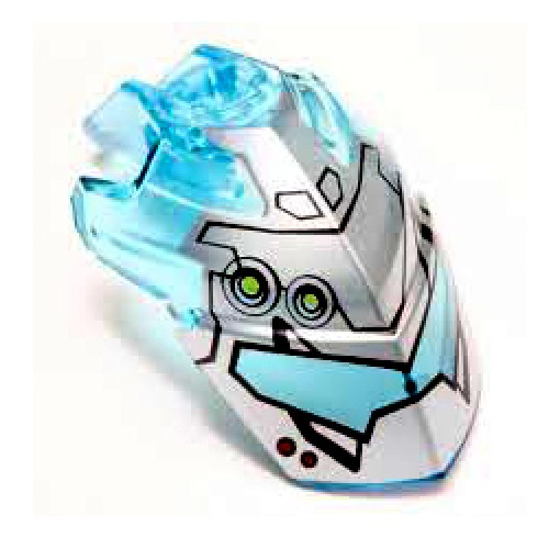Visor 3x3x5 with Diameter 3.2 Connector Number 2 Transparent Light Blue Visor 3x3x5 with Diameter 3.2 Connector Number 2 Transparent Light Blue