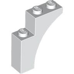 Brick with Bow 1x3x3 White