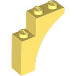 Brick with Bow 1x3x3 Cool Yellow