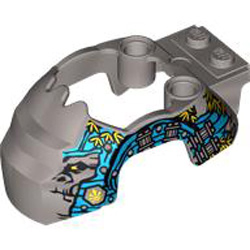 Top Shell Number 5 Diameter 4.85 Number 2 Silver Metallic