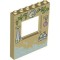 Wall 1X6X6 with Window Number 18 Brick Yellow