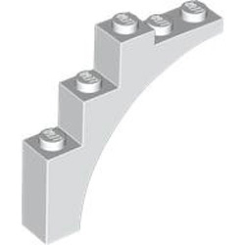 Brick with Bow 1x5x4 White
