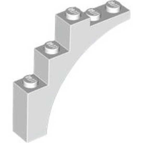Brick with Bow 1x5x4 White