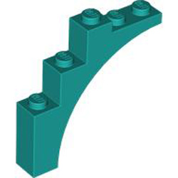 Brick with Bow 1x5x4 Bright Bluish Green