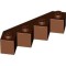 Facet Brick 4x4x1 Reddish Brown