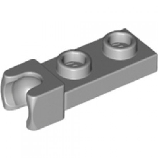 Plate 1x2 Ball Cup / Friction End Medium Stone Grey