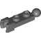 Plate 1x2 Ball Diameter 5.9 / Cup / Friction Dark Stone Grey