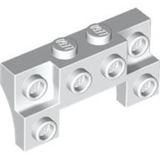 Brick 1x4x1 2/3 with Vertical Knobs White