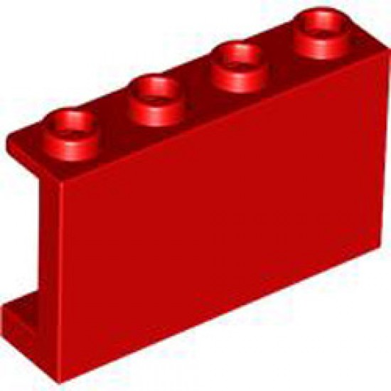 Wall Element 1x4x2 Bright Red