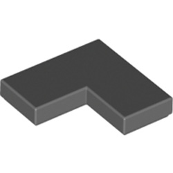 Flat Tile Corner 1x2x2 Dark Stone Grey Flat Tile Corner 1x2x2 Dark Stone Grey