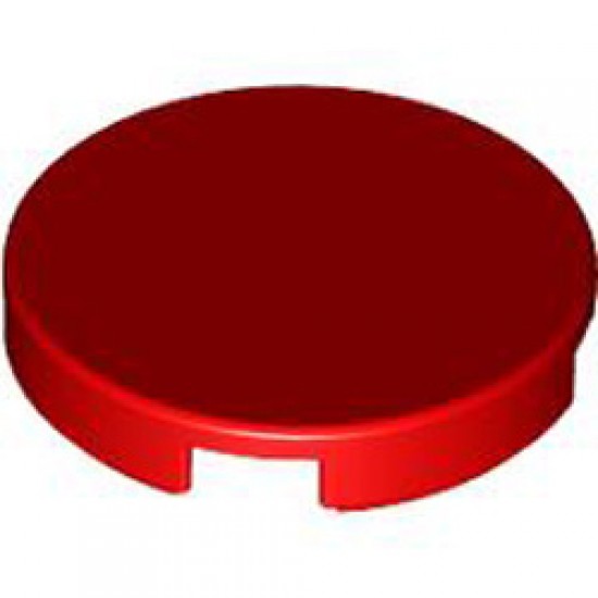 Flat Tile 2x2 Round Bright Red