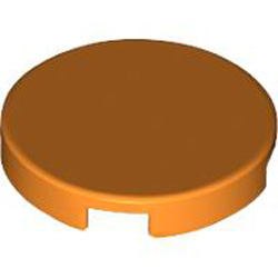 Flat Tile 2x2 Round Bright Orange