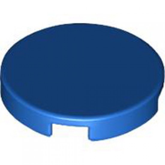 Flat Tile 2x2 Round Bright Blue