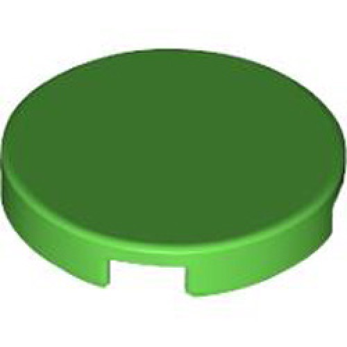 Flat Tile 2x2 Round Bright Green