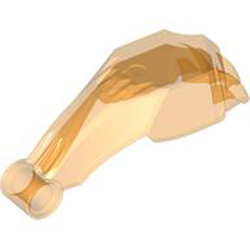 Arm 2x6x2 1/2 with Technic Diameter 4.85 Hole Transparent Bright Orange