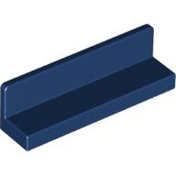 Wall Element 1x4x1 with Round Corners Earth Blue
