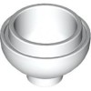 Dome 2x2 Inverted with One Stud White