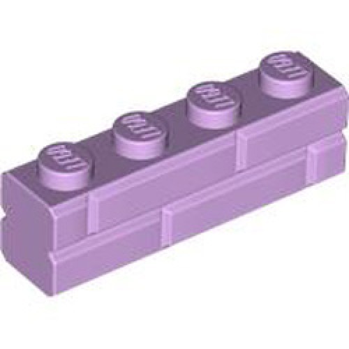 Profile Brick 1x4 Single Groove Lavender