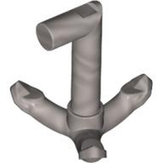 3-Hook with Angle Shaft Diameter 3.2 Silver Metallic